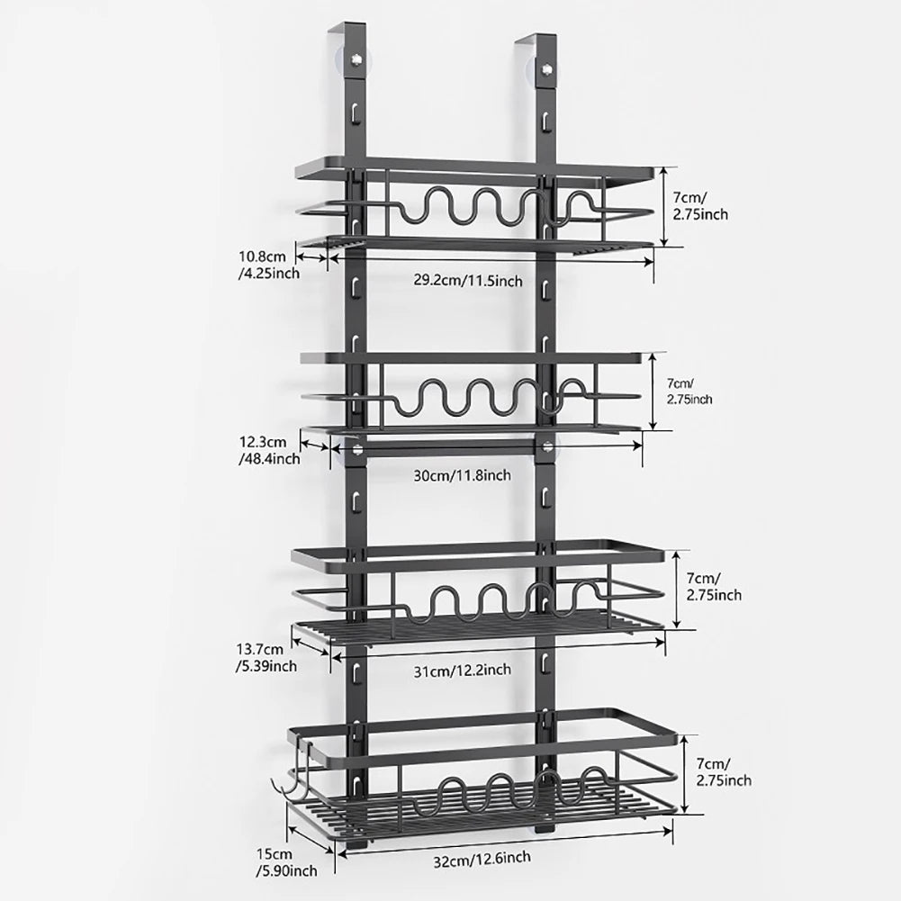 HobbyLane Over The Door Pantry Organizer 5 Tier Rack