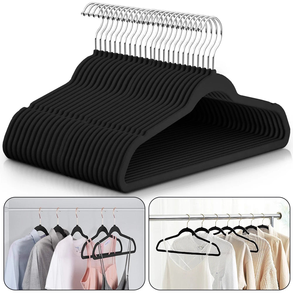 LDC Lux Decor Velvet Hangers Premium Non Slip Heavy Duty