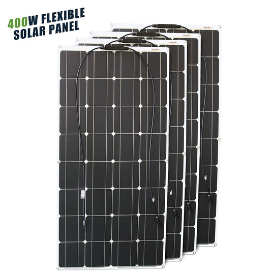 ASUNERGE 12V Flexible Bendable Monocrystalline Solar Panel