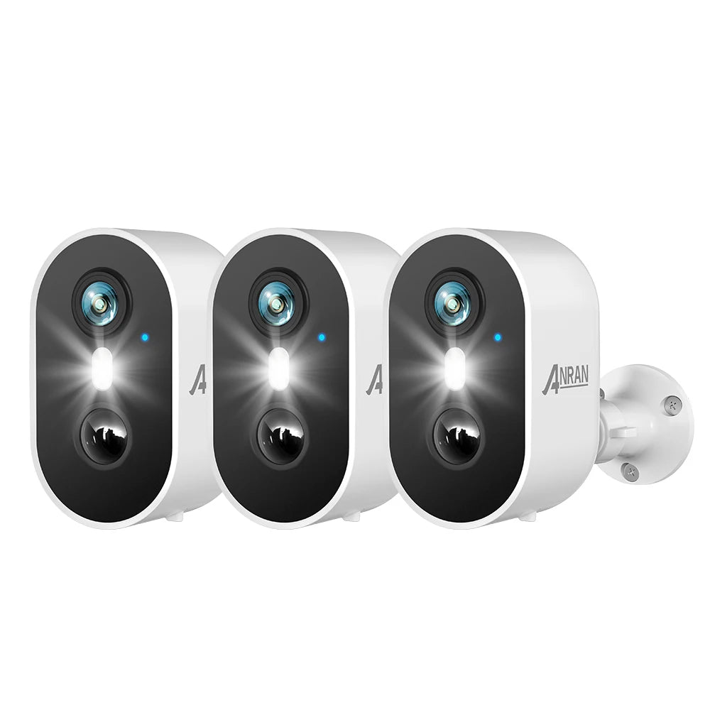 ANRAN 2K Rechargeable Battery Camera WiFi Security Cam