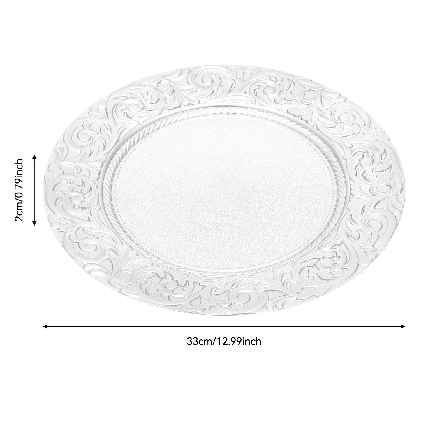 Charger Plates Set 100 Pieces for Wedding Party Decoration
