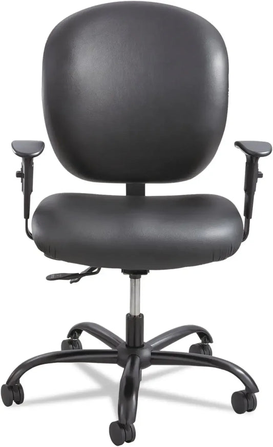 3391BV Alday 24-7 Ergonomic Rolling Task Chair with Vinyl Seat, Optional Arms, 500 lbs. Capacity (Sold Separately)