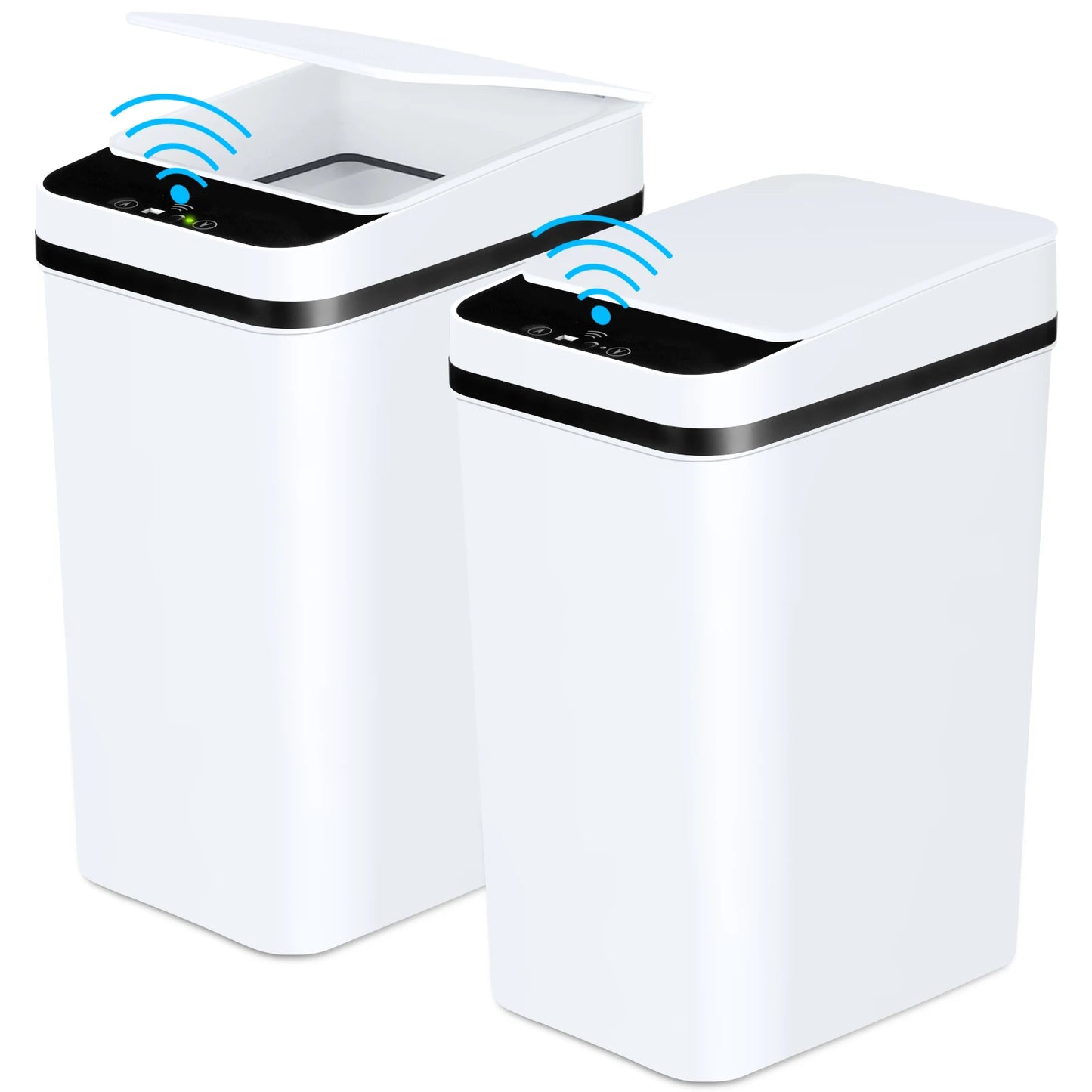 NONECN Touchless Trash Can With Motion Sensor Lid Compact