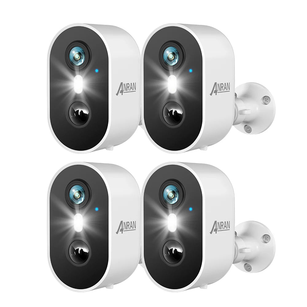 ANRAN 2K Rechargeable Battery Camera WiFi Security Cam