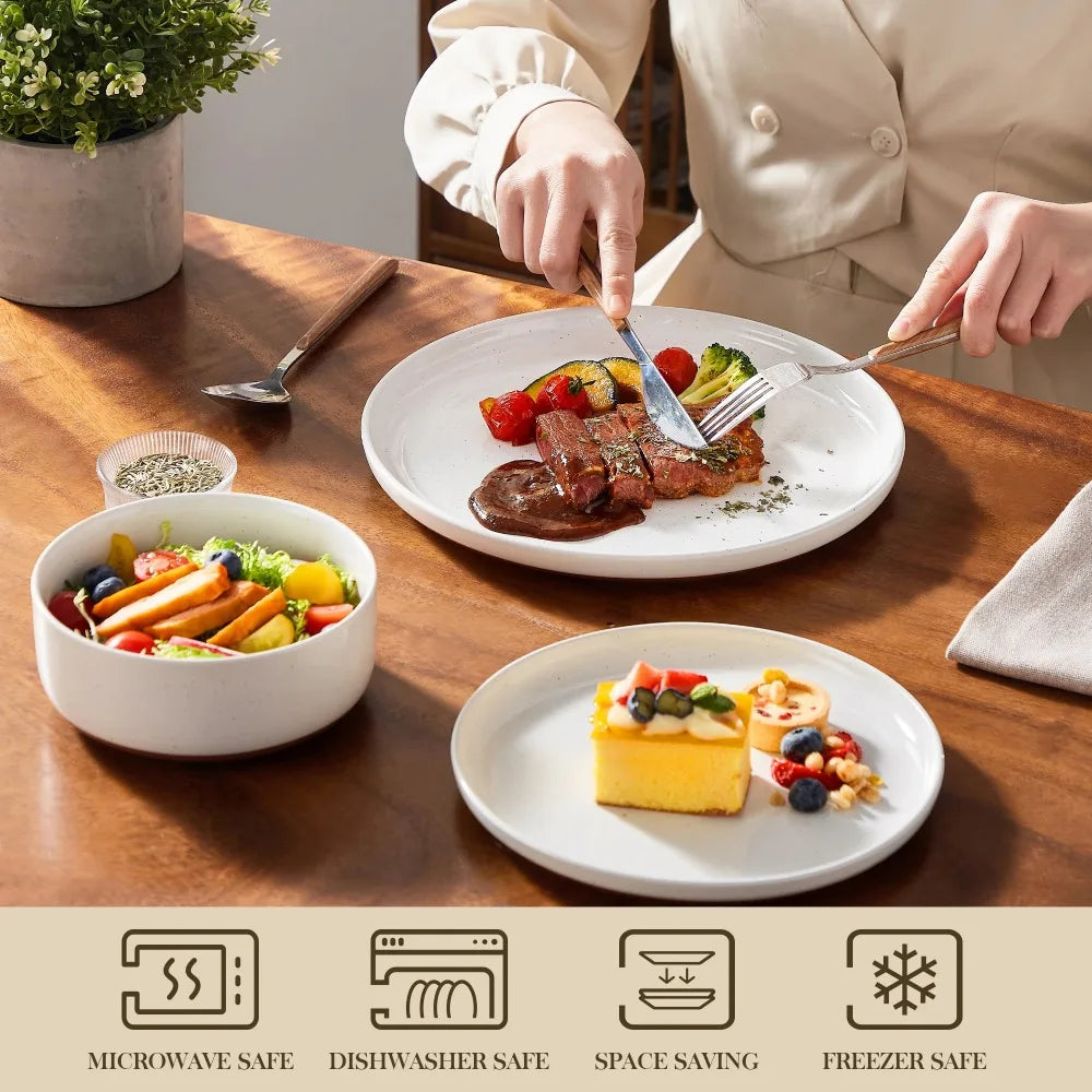 Malacasa Tara Stoneware Dinner Set