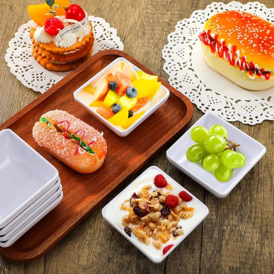 XMSJ Melamine Dipping Bowls 50 Pcs Condiment Ramekins Serving Dishes