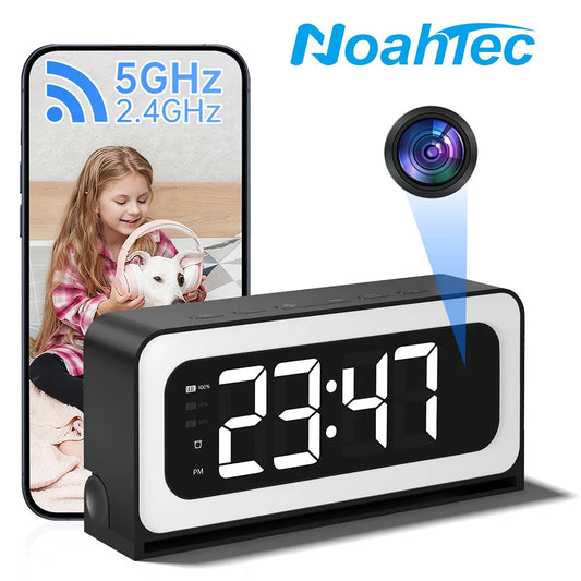 Noahtec 1080P Alarm Clock Mini Camera Wireless Wifi Control IR Night Vision View DVR Camcorder Home Surveillance Monitor Video