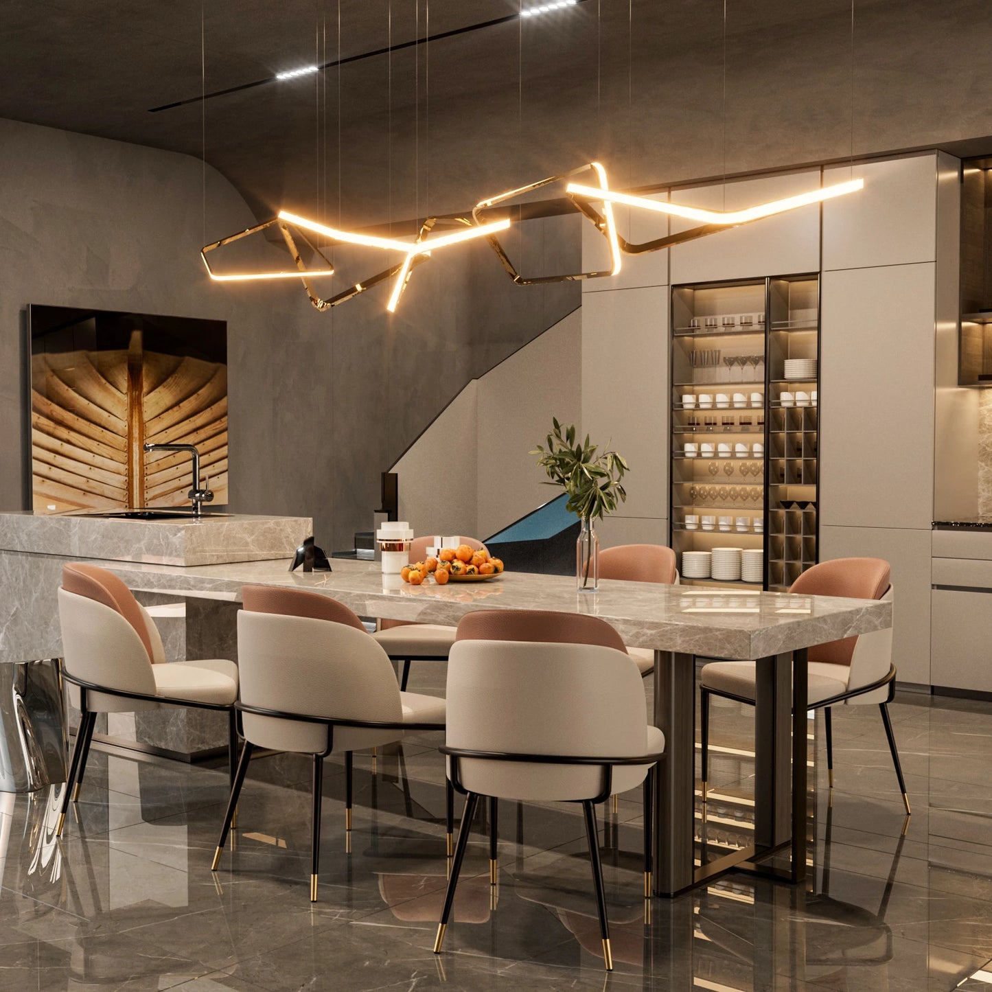 Wisfor Faux Leather Dining Chairs Set Of 2 Upholstered Modern