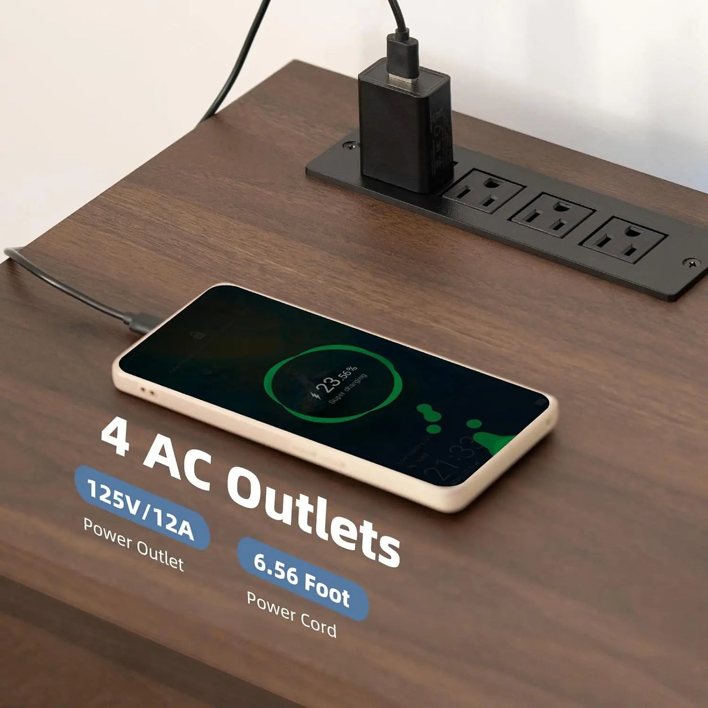 Zhuxiang LED Lift Top Coffee Table And TV Stand Set