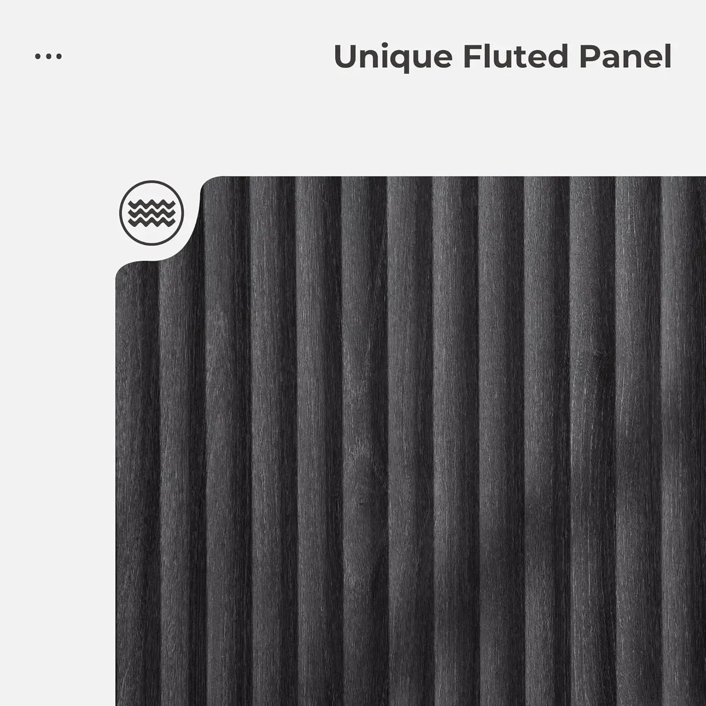 Fluted 3-Drawer Nightstand Set Large Bedside End Table Modern 25.6" Bedroom Living Room Office, Customized