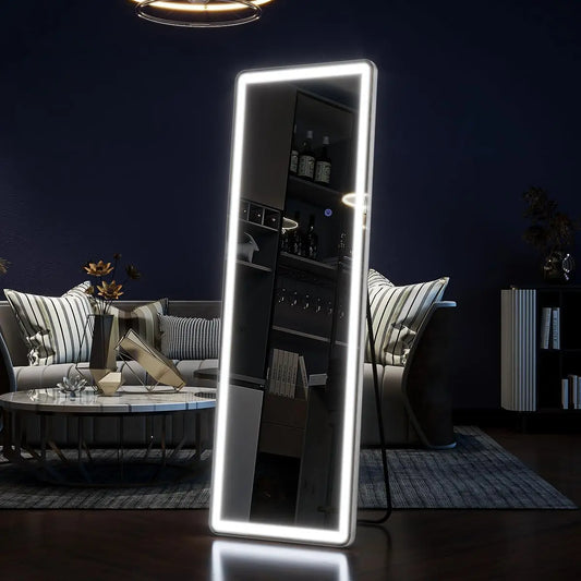 Koonmi LED Full Length Mirror With Lights And Stand