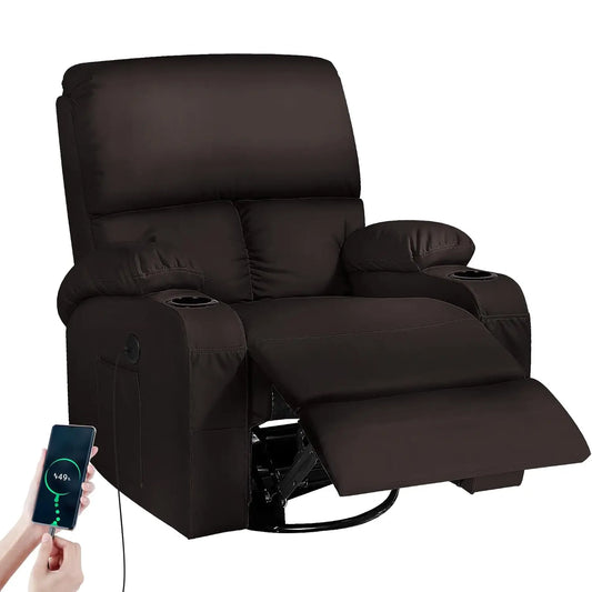 XIAOLANG Massage Rocker Recliner Chair With USB Type C Ports And Heat