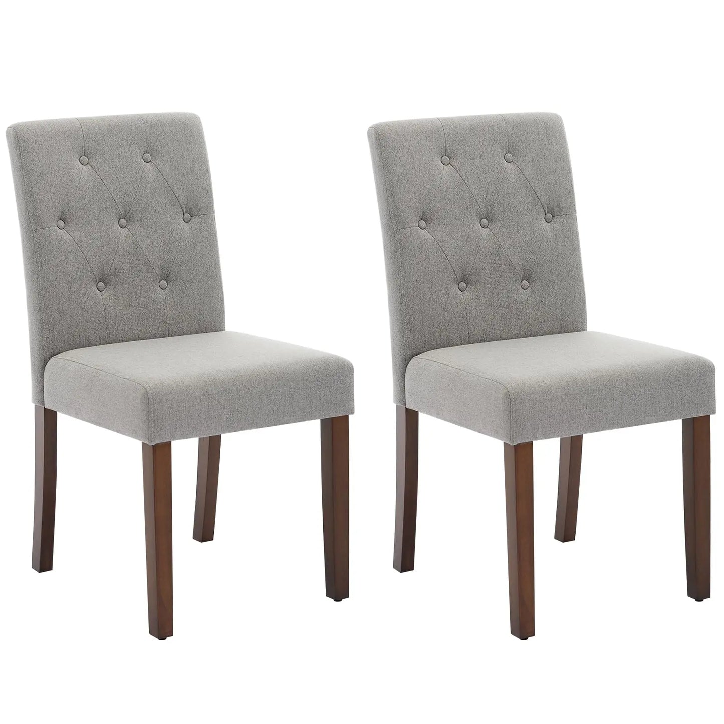 HiMISS Dining Chairs Set Of 2 Upholstered Parsons With Nailhead Trim