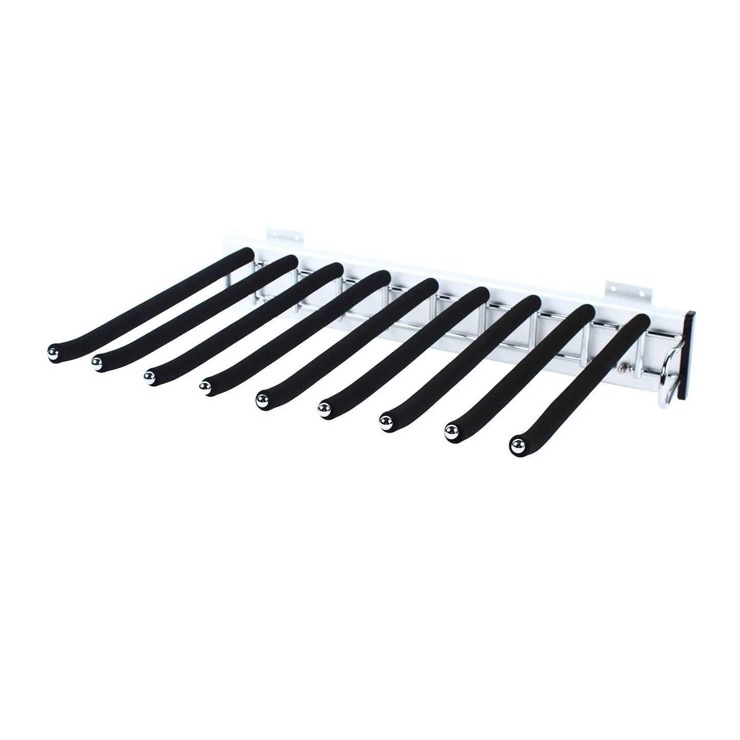 Nine Arm Pull Out Trousers Rack Wardrobe Pants Organizer