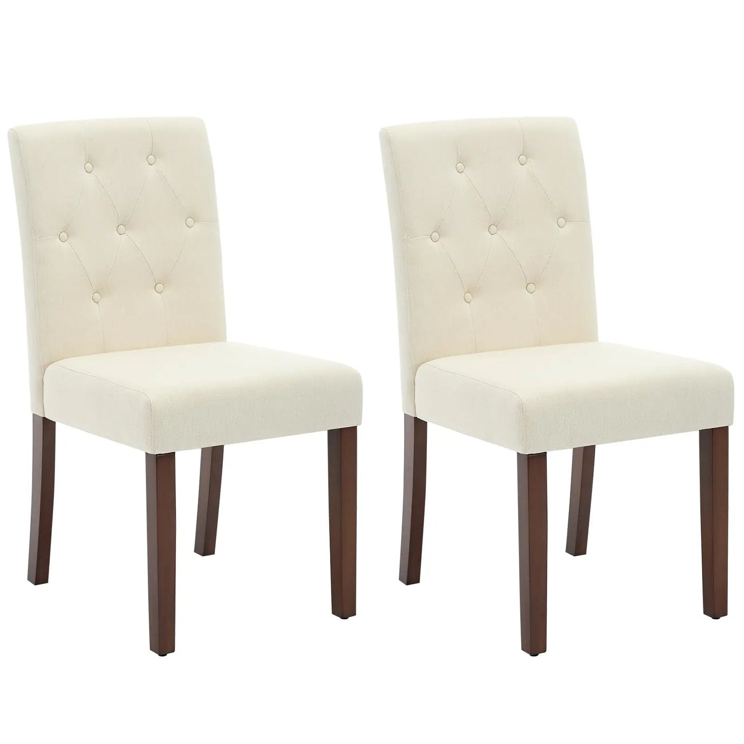 HiMISS Dining Chairs Set Of 2 Upholstered Parsons With Nailhead Trim