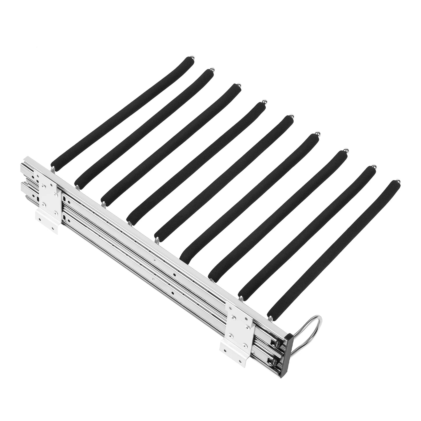 Nine Arm Pull Out Trousers Rack Wardrobe Pants Organizer