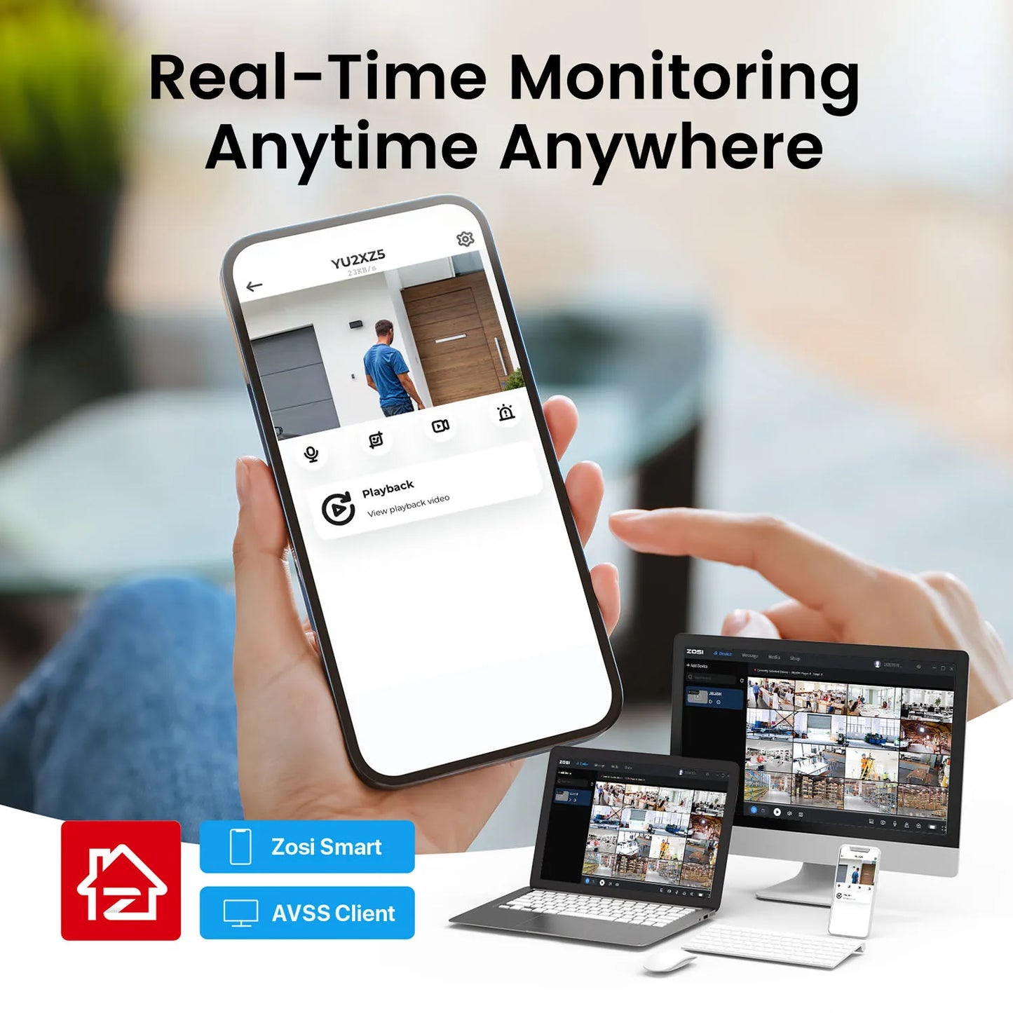 ZOSI 16CH 4K NVR Security System With 8MP PoE Cameras Outdoor Indoor