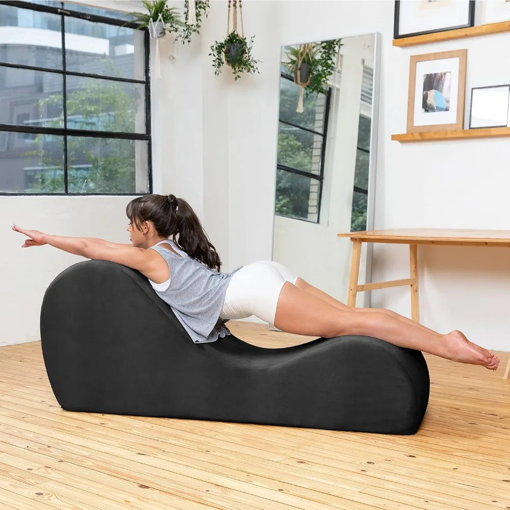 Sleek Chaise Lounge for Yoga and Relaxation at Home
