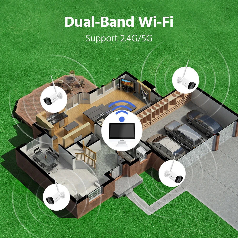 ANNKE 8MP WiFi Security Camera System With Two Way Audio
